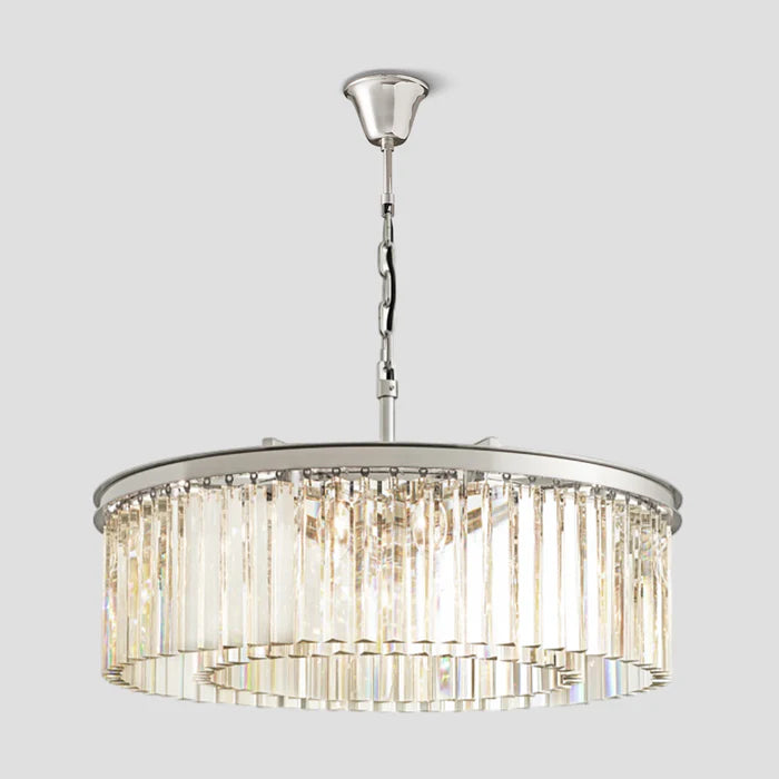 Odiana Series K9 Crystal Chandelier Round / Linear Chandelier Flushmount For Living Room Dinning Room