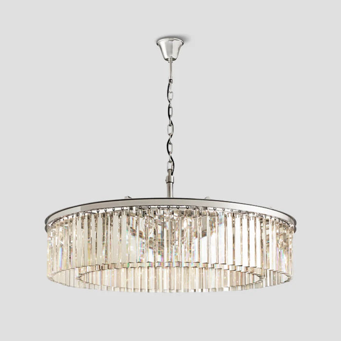 Odiana Series K9 Crystal Chandelier Round / Linear Chandelier Flushmount For Living Room Dinning Room