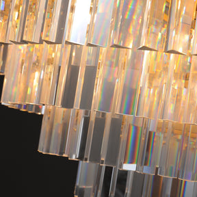 Odiana Series K9 Crystal Tiered Round Chandelier 19" 31" 43" Chandelier For Living Room Dinning Room