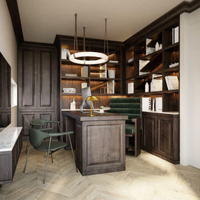 Oslo Pendant Alabaster Chandelier, Halo Ring Chandelier