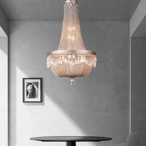 Oversize Modern Metal Art Luxury Crystal Chandelier for Duplex Hall/Staircase/Villa/Foyer