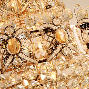 Oversized Luxury Multi-layers Gold Crystal Chandelier For High-ceiling Living Room/Foyer