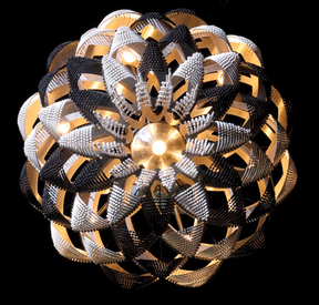 Oversized Post-Modern Aluminium Chain Tassel Pendant Chandelier for Large Living Room/Staircase/Villa