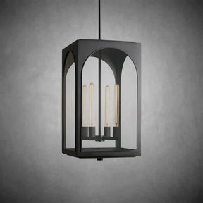 Palladian Outdoor Pendant – Brass or Bronze 28‑inch Wall Sconce