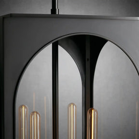 Palladian Outdoor Pendant – Brass or Bronze 28‑inch Wall Sconce