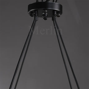 Paul Clear Glass Round Chandelier, Home Decoration Lamp for Living Room, Bedroom, Dining Room