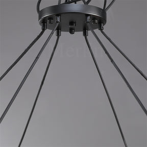 Paul Clear Glass Round Chandelier, Home Decoration Lamp for Living Room, Bedroom, Dining Room
