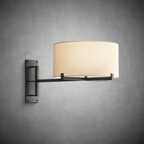Paul Drum Shade Swing-Arm Sconce