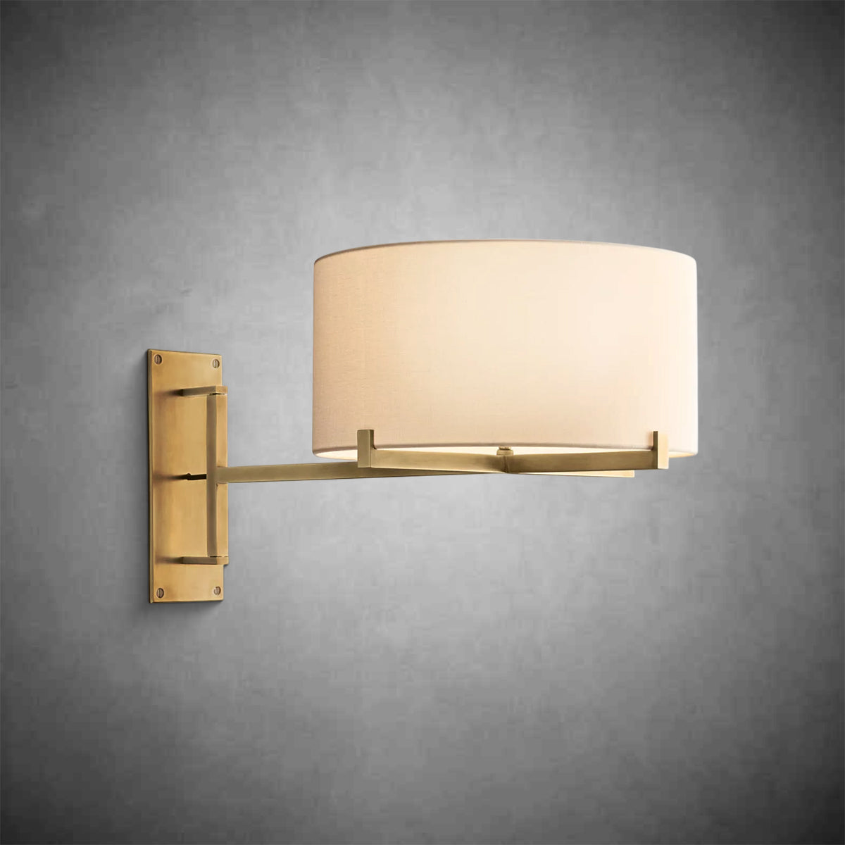 Paul Drum Shade Swing-Arm Sconce