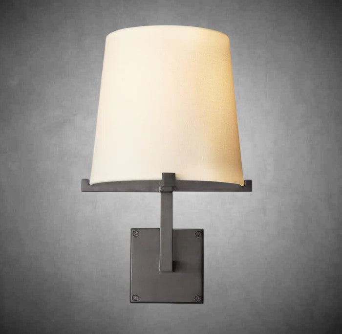 Paul Fabric Shade Grand Sconce