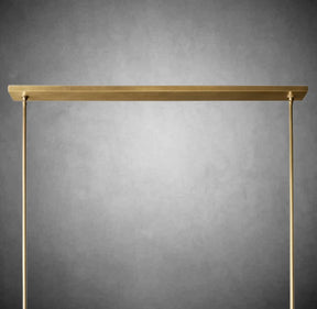 Paul Fabric Shade Linear Chandelier 49" 60”