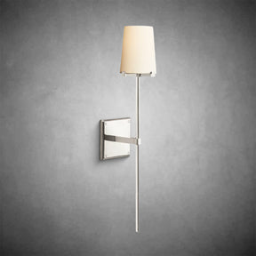 Paul Fabric Shade Torch Sconce