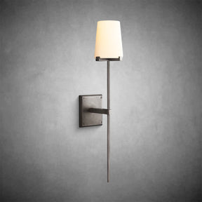 Paul Fabric Shade Torch Sconce