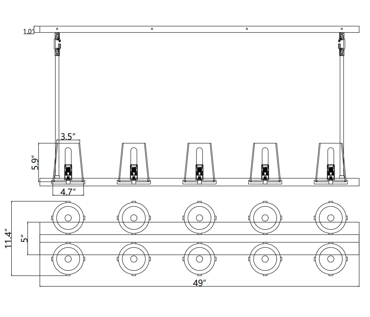 Paul Series Round Glass Chandelier