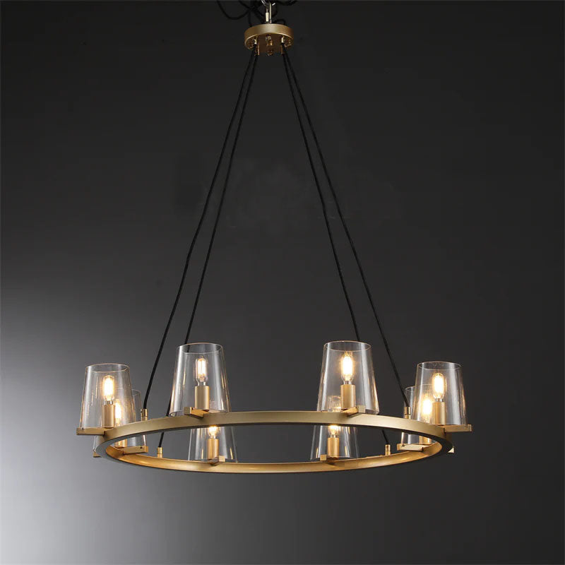 Paul Series Round Glass Chandelier