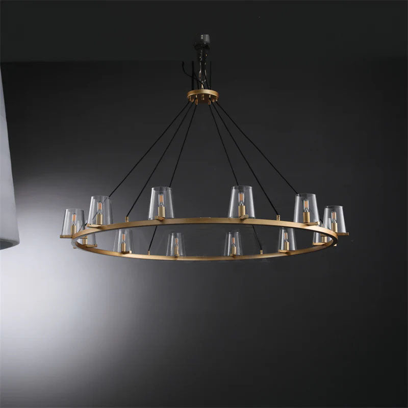 Paul Series Round Glass Chandelier
