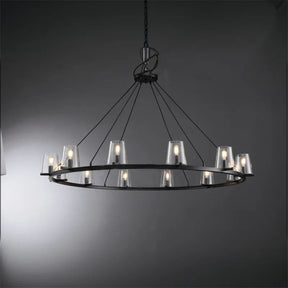 Paul Series Round Glass Chandelier
