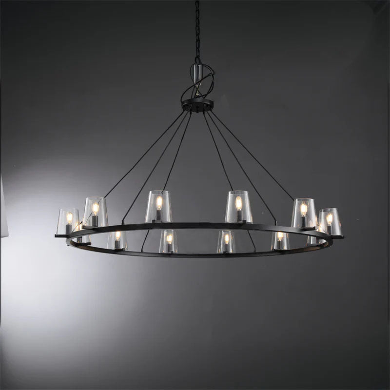 Paul Series Round Glass Chandelier