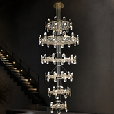 Pearl Net Modern Sculptural Ring Chandelier - main