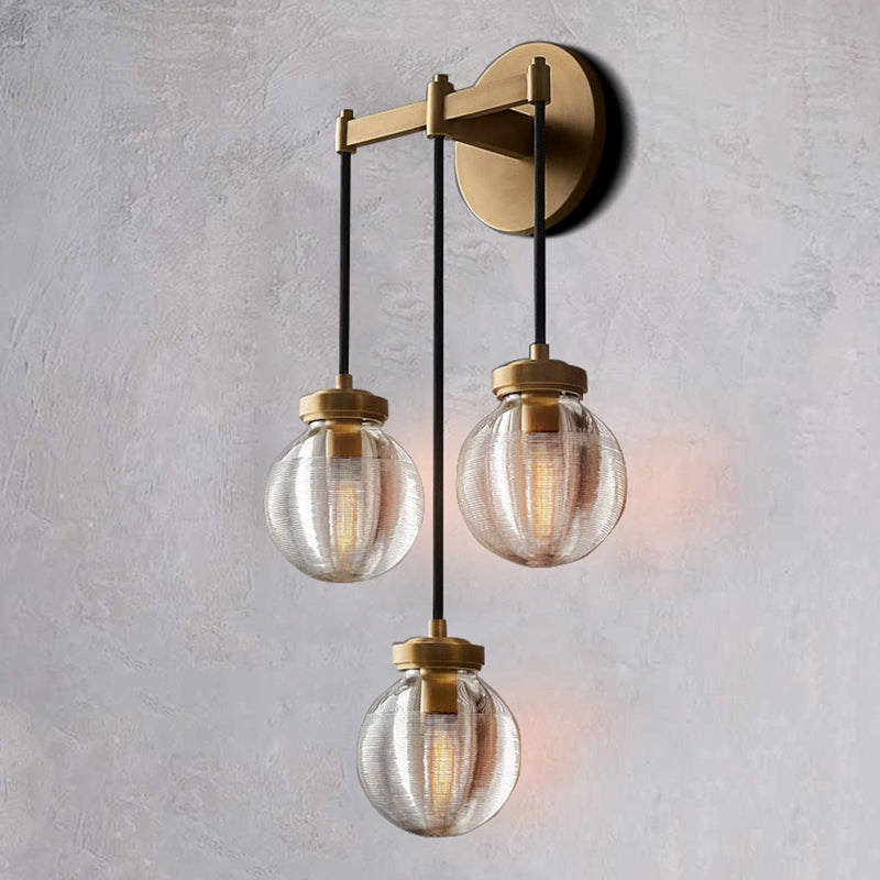Pearl Shape 3-Head Wall Sconce