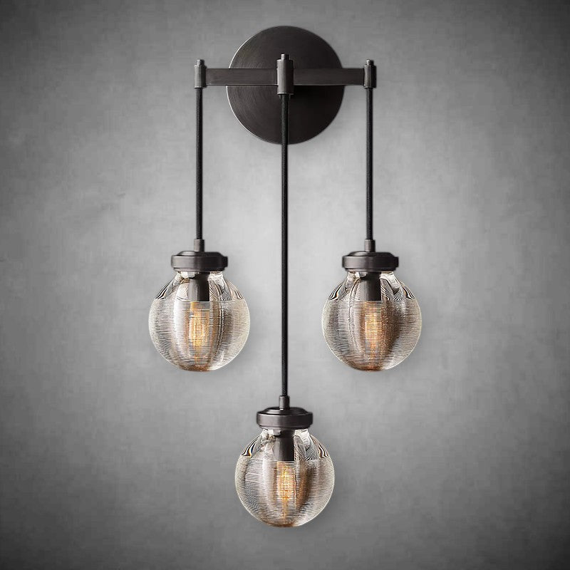 Pearl Shape 3-Head Wall Sconce