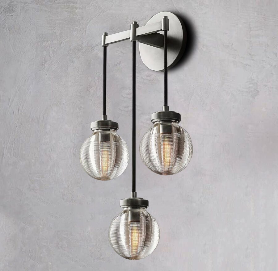 Pearl Shape 3-Head Wall Sconce