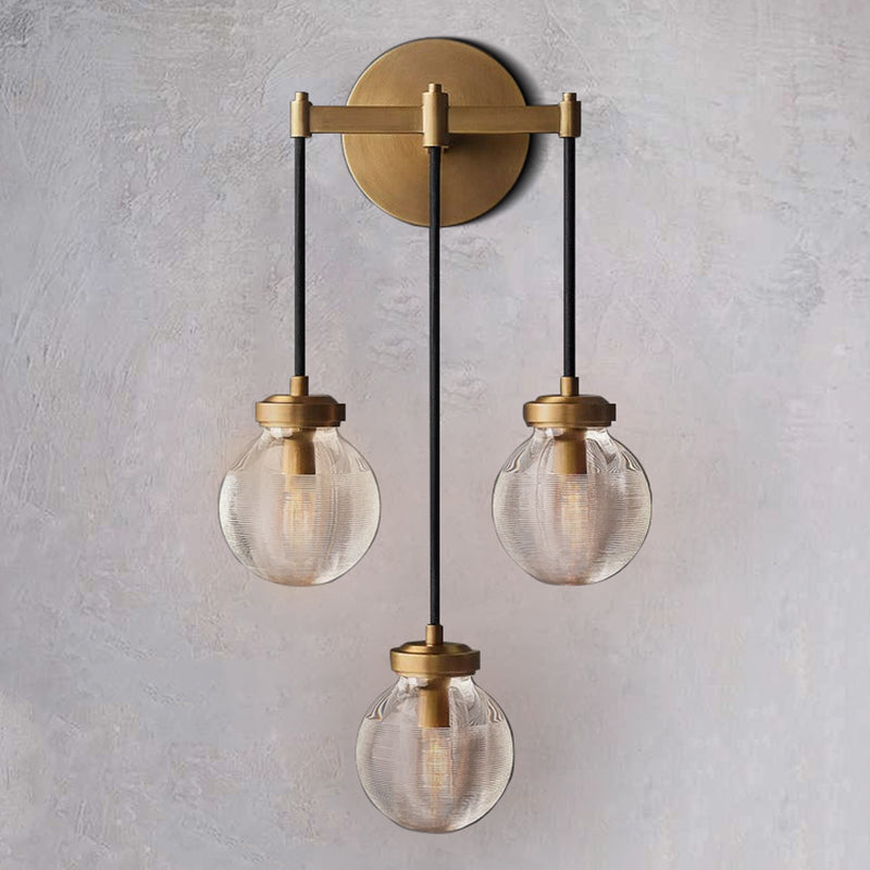 Pearl Shape 3-Head Wall Sconce