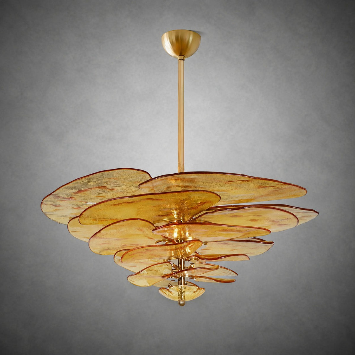 Petal Layered Murano Glass Chandelier