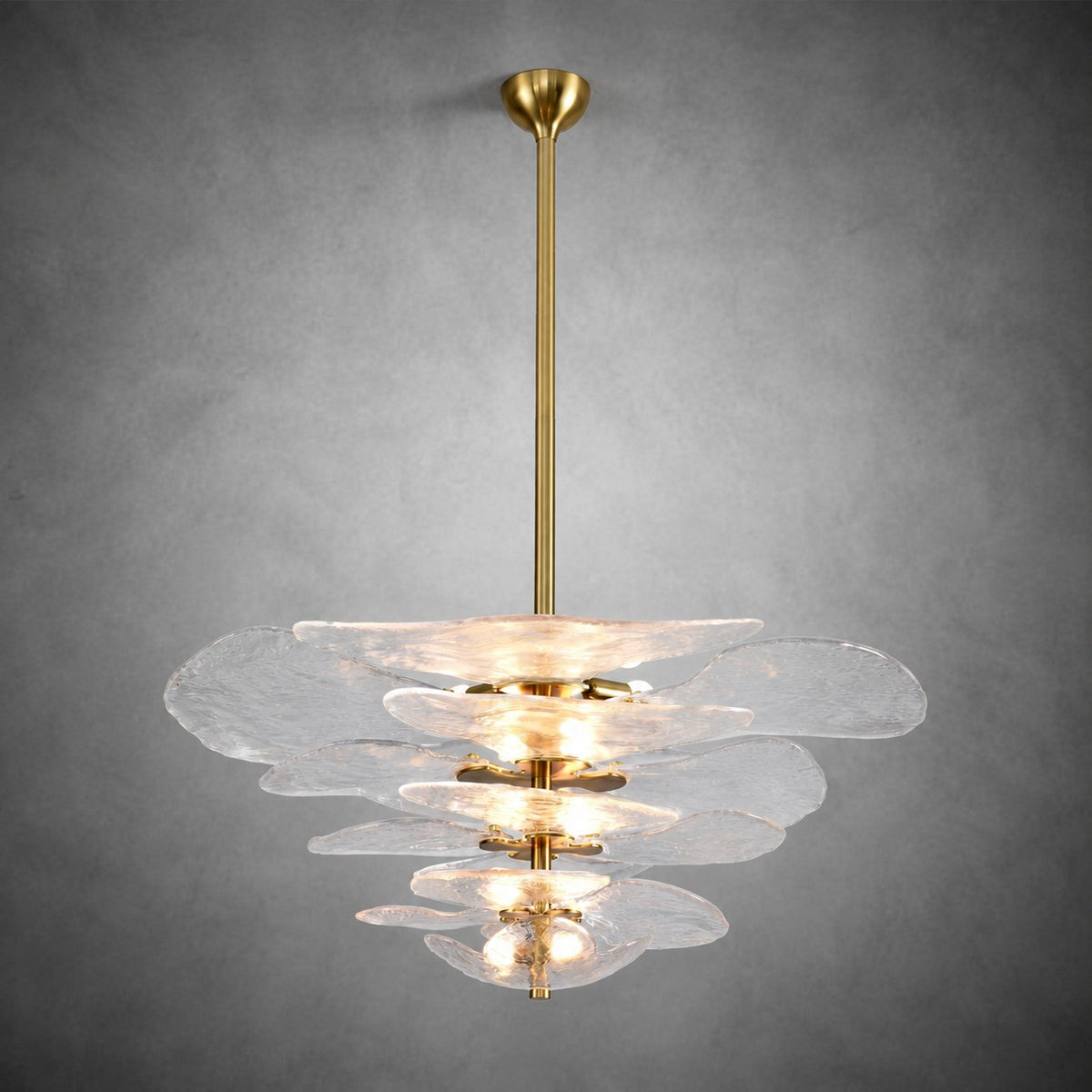 Petal Layered Murano Glass Chandelier