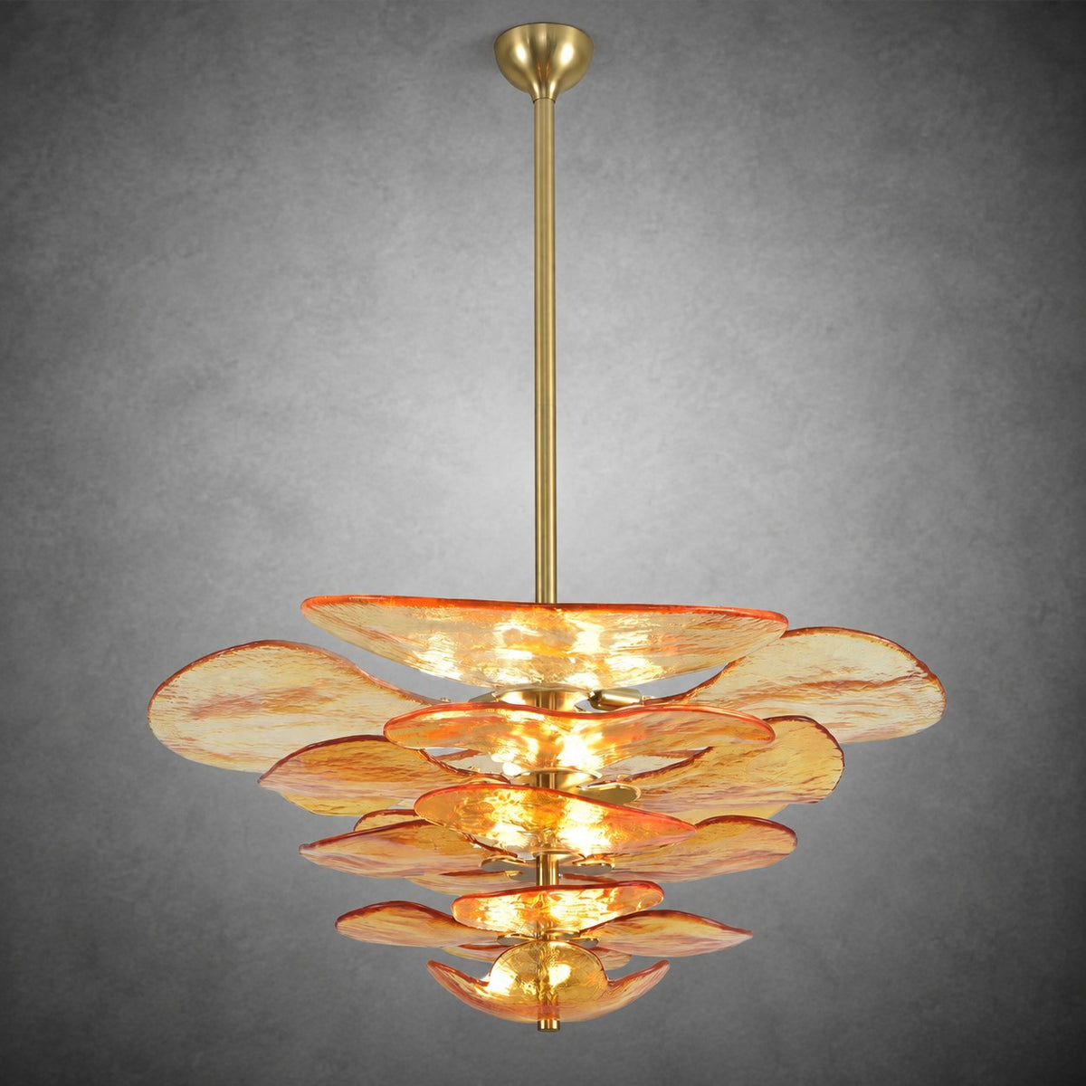 Petal Layered Murano Glass Chandelier