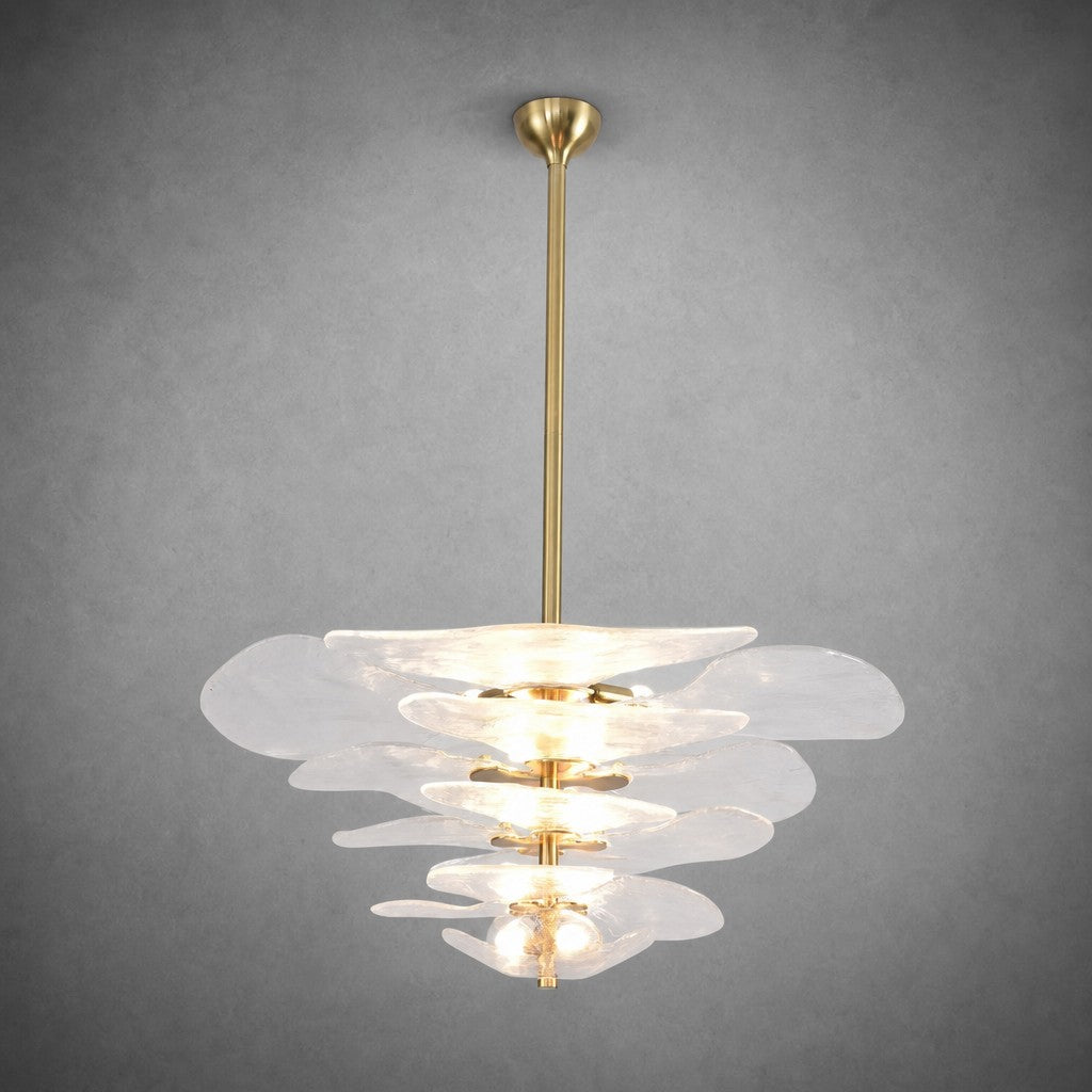 Petal Layered Murano Glass Chandelier