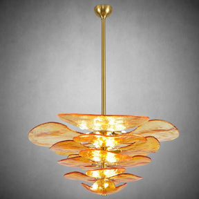 Petal Layered Murano Glass Chandelier