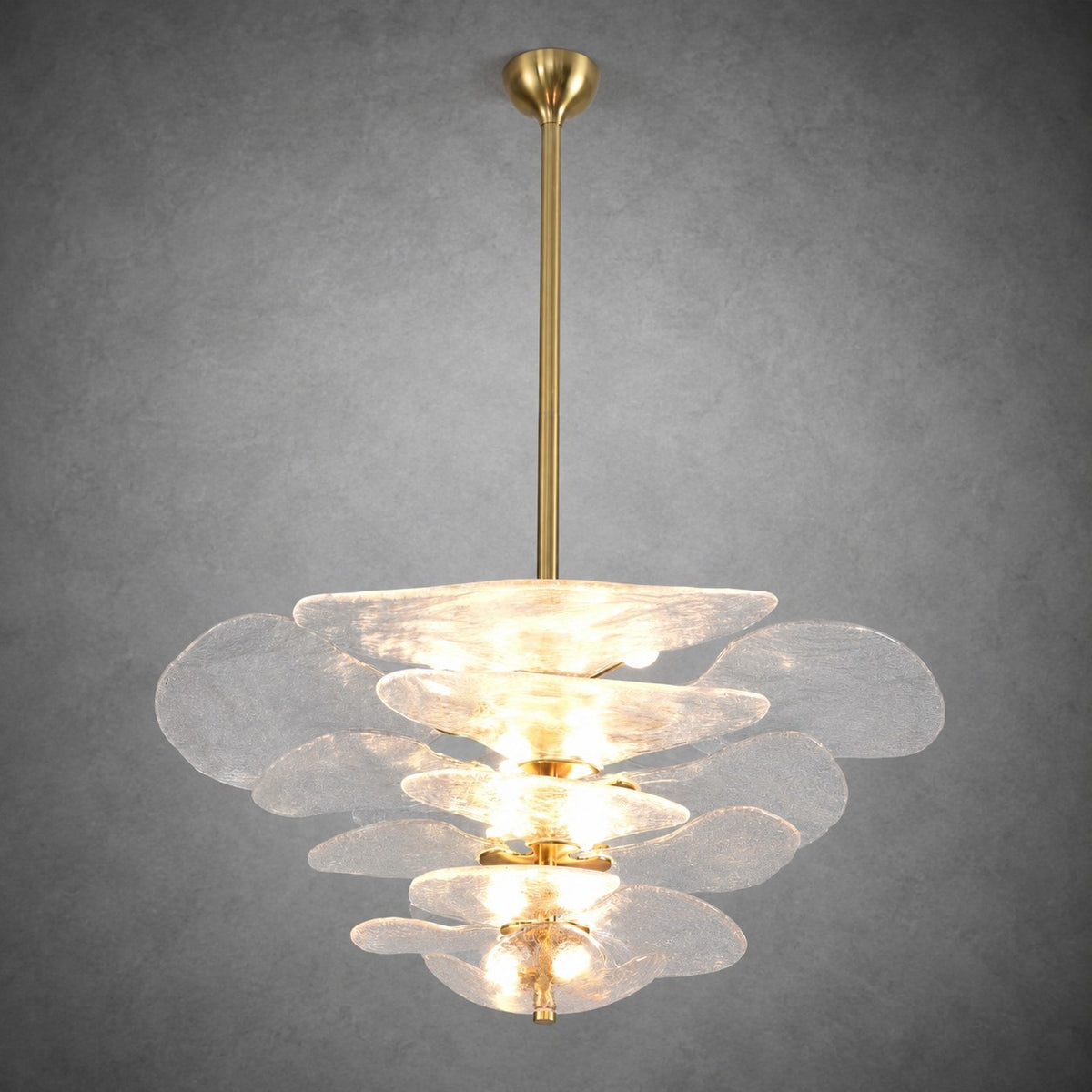 Petal Layered Murano Glass Chandelier