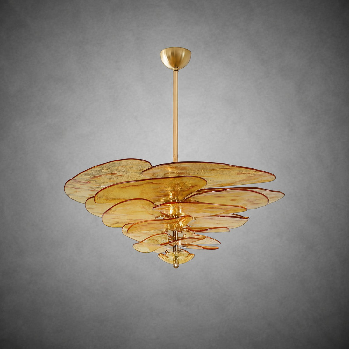 Petal Layered Murano Glass Chandelier