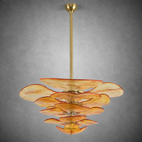 Petal Layered Murano Glass Chandelier