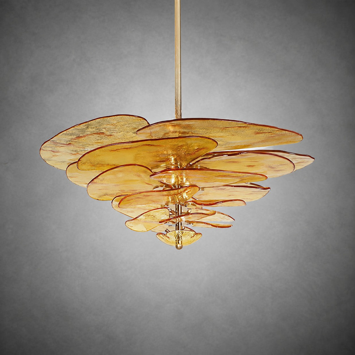 Petal Layered Murano Glass Chandelier