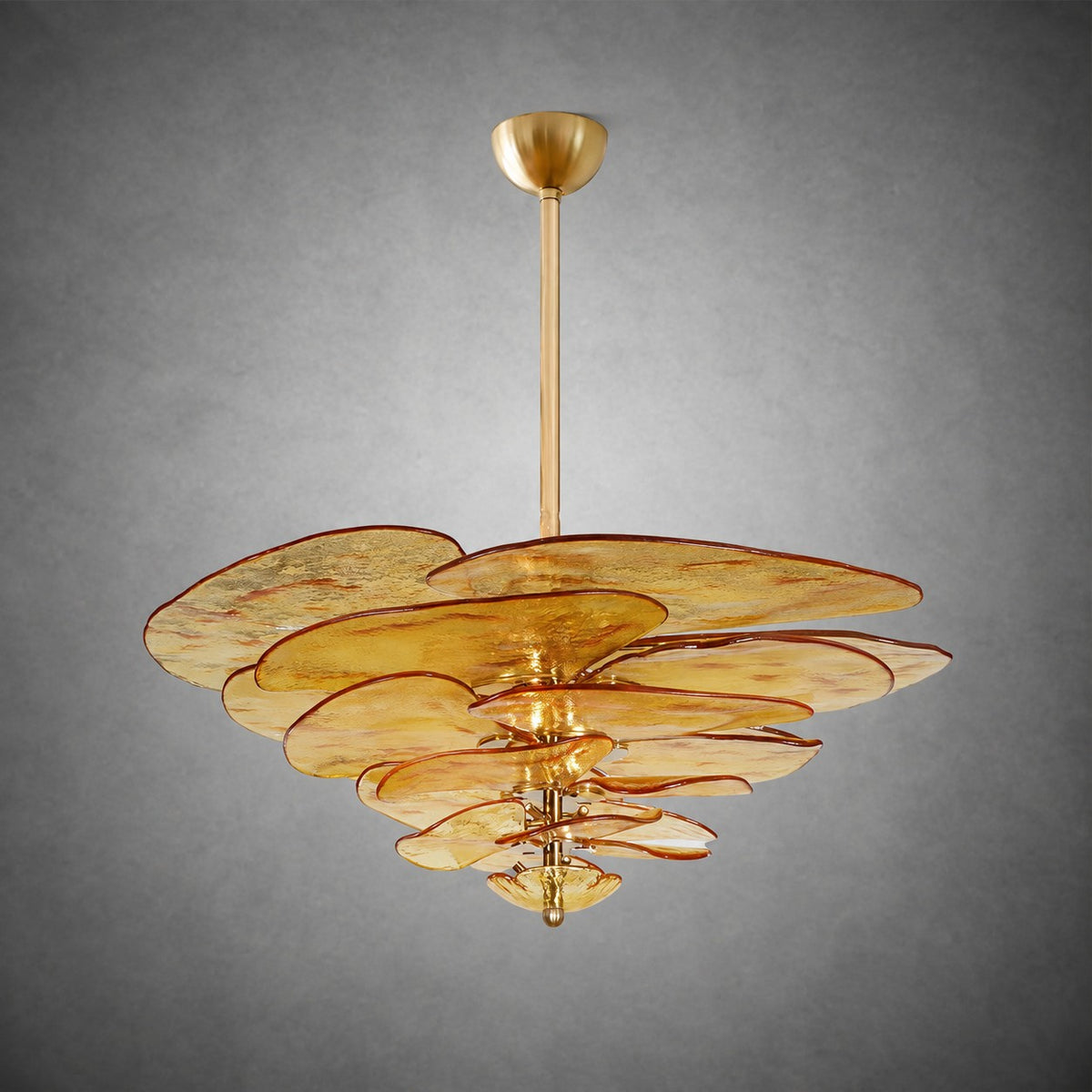 Petal Layered Murano Glass Chandelier