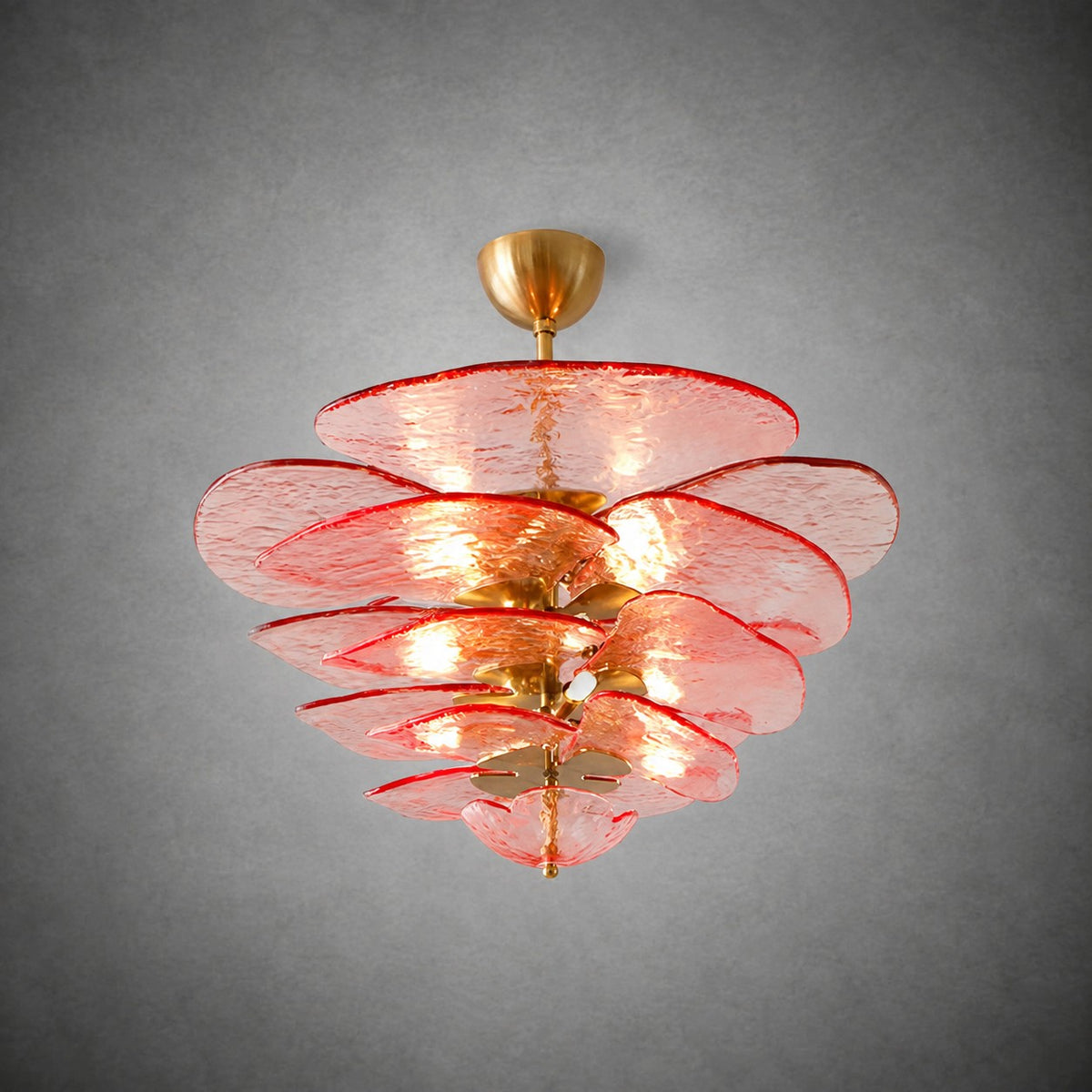 Petal Layered Murano Glass Chandelier