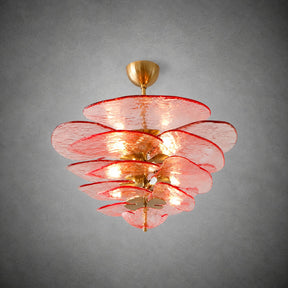 Petal Layered Murano Glass Chandelier