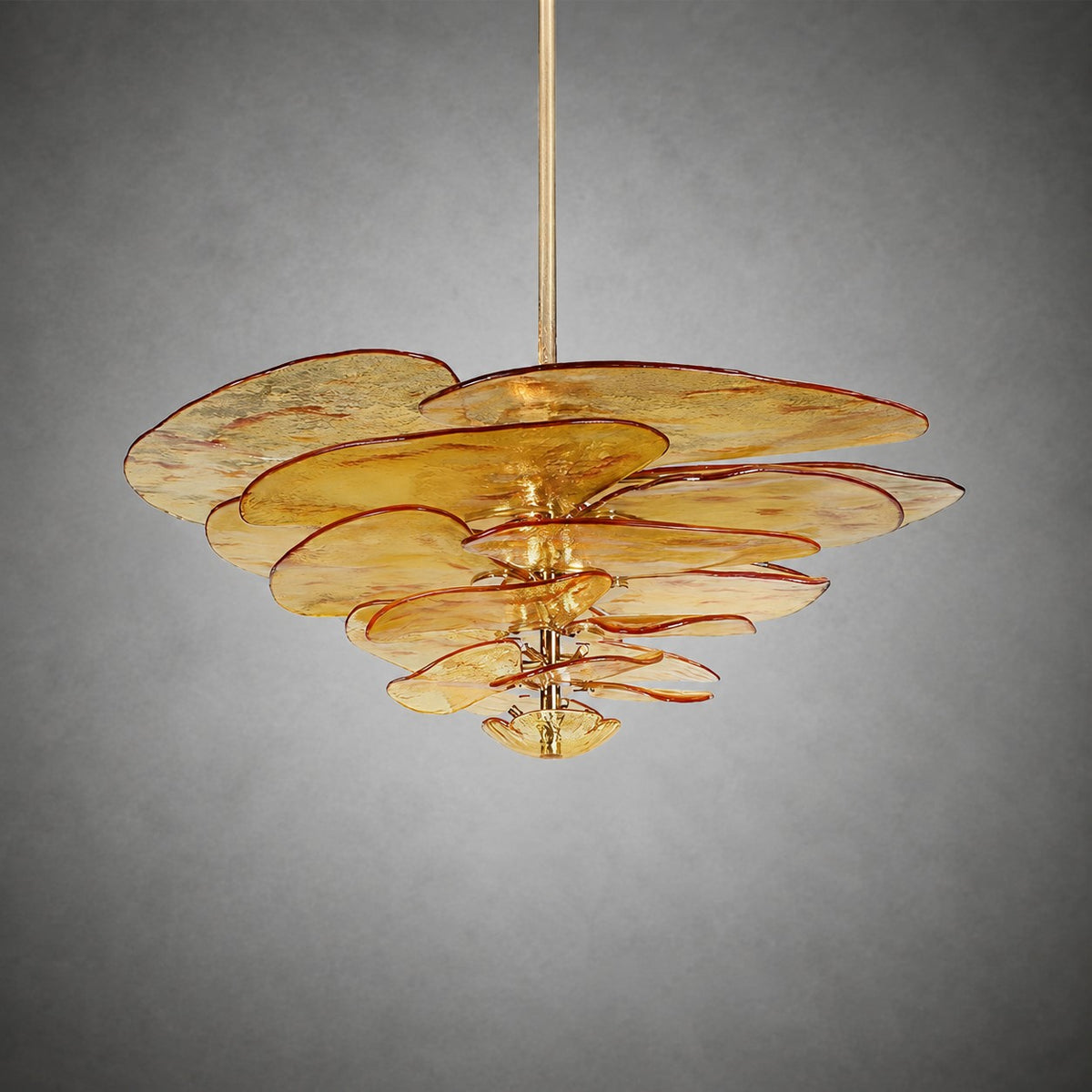 Petal Layered Murano Glass Chandelier