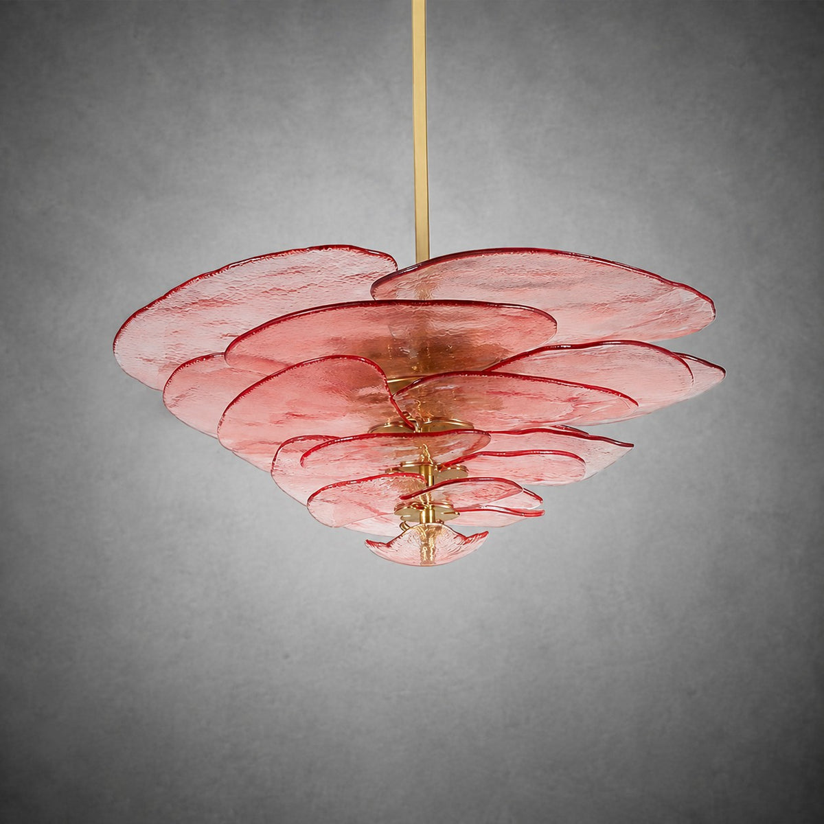 Petal Layered Murano Glass Chandelier