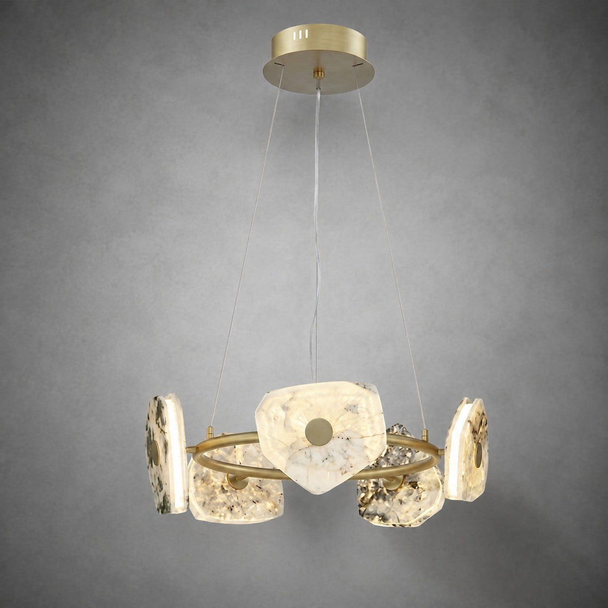 Petra Modern Natrual Stone Pendant Light