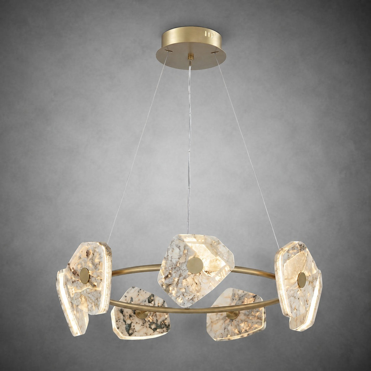 Petra Modern Natrual Stone Pendant Light
