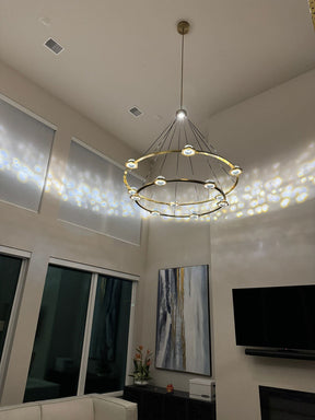 Planets 2-Tier Round Chandelier 48"