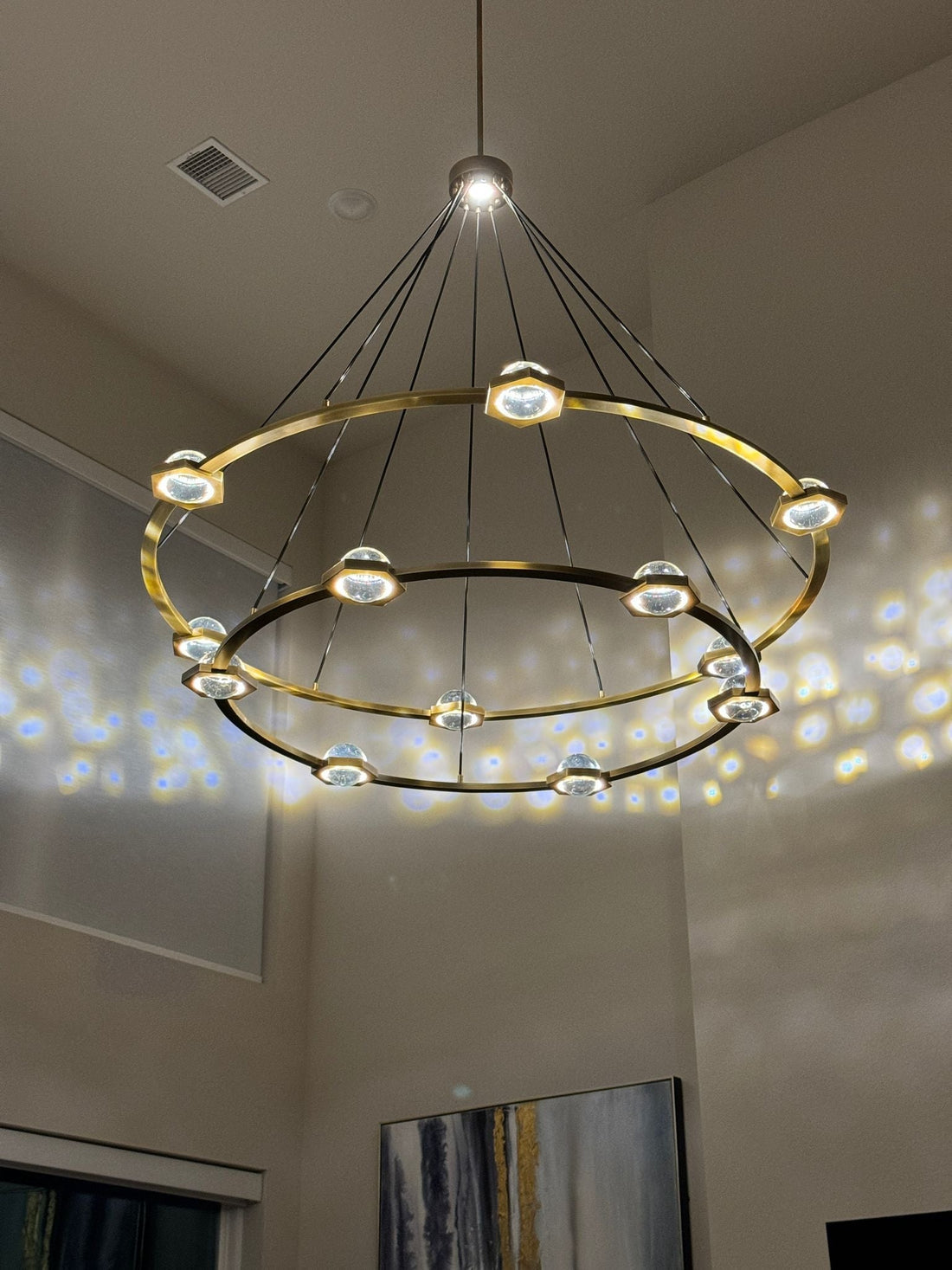 Planets 2-Tier Round Chandelier 48"