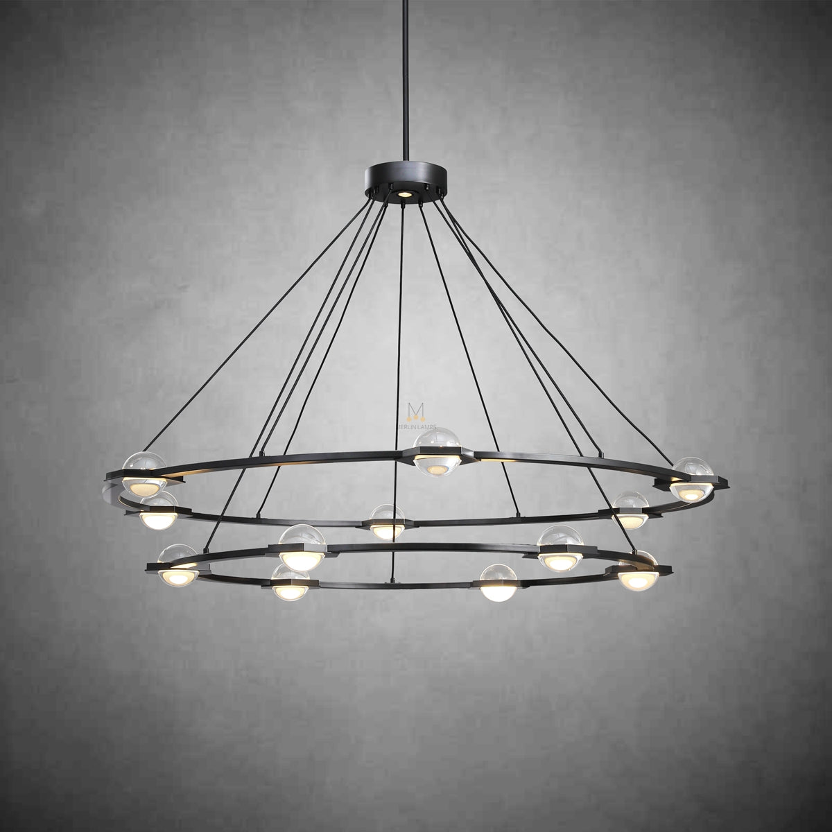 Planets 2-Tier Round Chandelier 48"