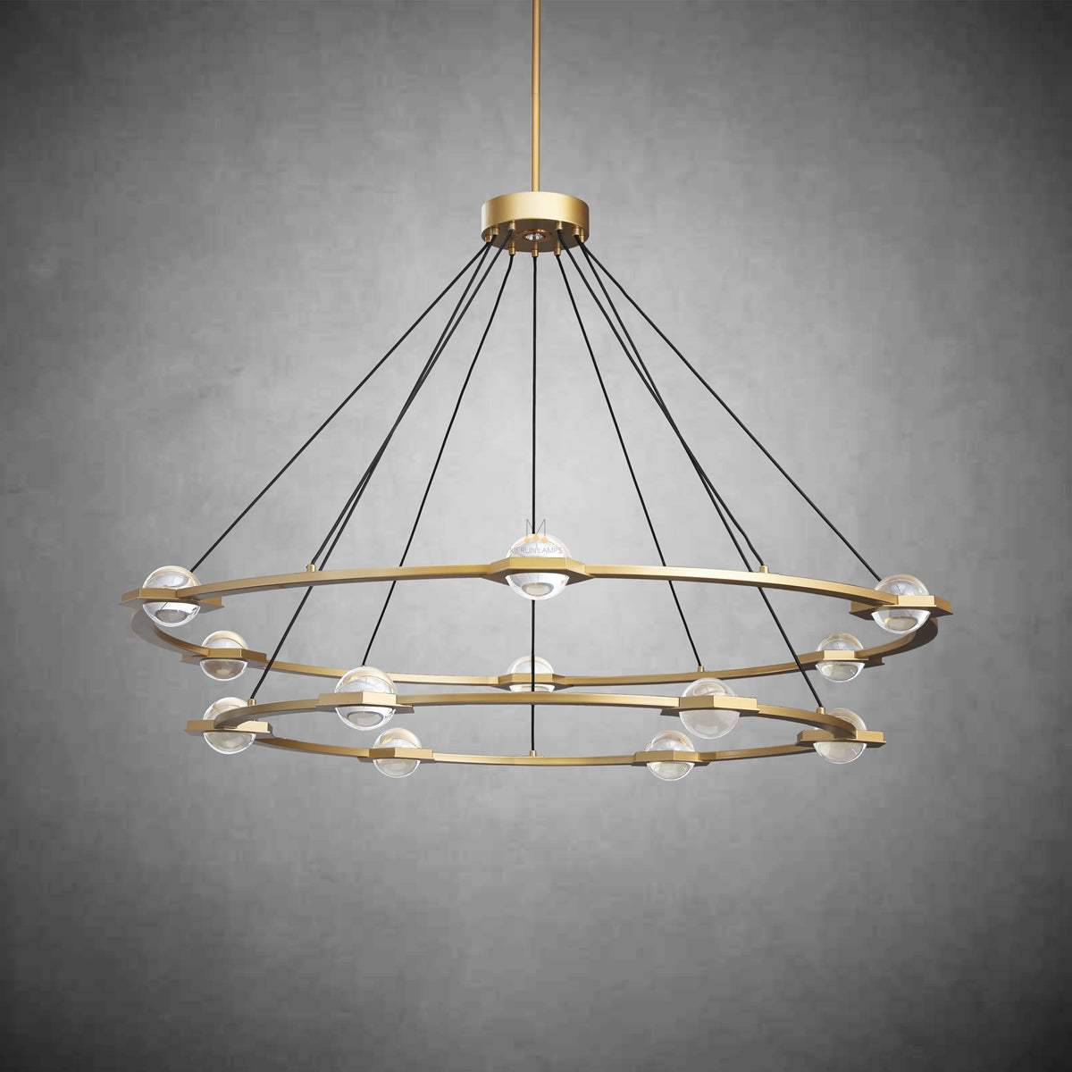 Planets 2-Tier Round Chandelier 48"