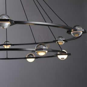 Planets 2-Tier Round Chandelier 60", Decoration Lamp