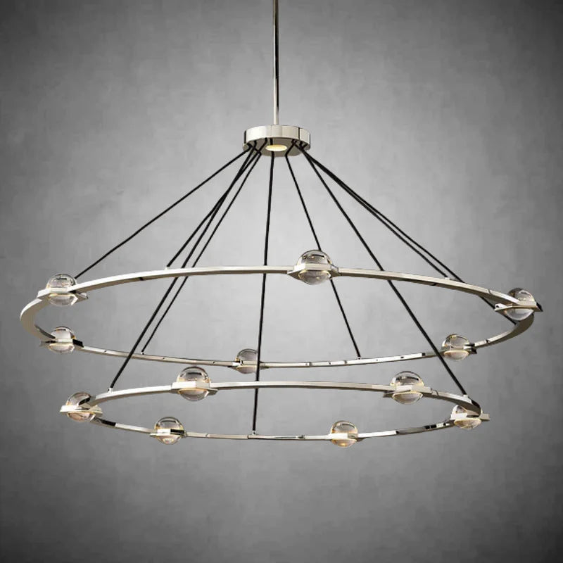 Planets 2-Tier Round Chandelier 60", Decoration Lamp