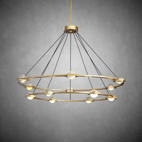 Planets 2-Tier Round Chandelier 48"